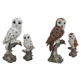 Maxbell Mother and Child Owls Figurine Set for Pathways Decor Lovely Resin