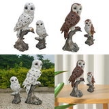 Maxbell Mother and Child Owls Figurine Set for Pathways Decor Lovely Resin