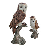 Maxbell Mother and Child Owls Figurine Set for Pathways Decor Lovely Resin