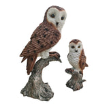 Maxbell Mother and Child Owls Figurine Set for Pathways Decor Lovely Resin