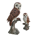 Maxbell Mother and Child Owls Figurine Set for Pathways Decor Lovely Resin