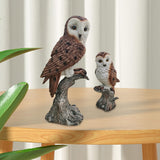 Maxbell Mother and Child Owls Figurine Set for Pathways Decor Lovely Resin