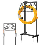 Maxbell Garden Hose Holder Iron Hose Hanger for Watering Equipment Flowerbed Outdoor
