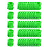 Maxbell 50 Pieces 0.35inch Race Pigeon Leg Snap Ring Multipurpose Plastic