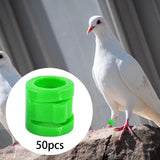 Maxbell 50 Pieces 0.35inch Race Pigeon Leg Snap Ring Multipurpose Plastic