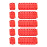 Maxbell 50 Pieces 0.35inch Race Pigeon Leg Snap Ring Multipurpose Plastic