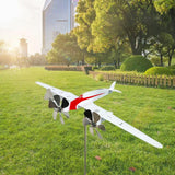 Maxbell Airplane Wind Spinner Modern Collection Metal for Home Yard Outdoor