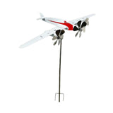 Maxbell Airplane Wind Spinner Modern Collection Metal for Home Yard Outdoor