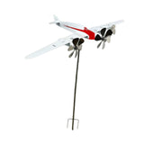 Maxbell Airplane Wind Spinner Modern Collection Metal for Home Yard Outdoor