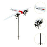 Maxbell Airplane Wind Spinner Modern Collection Metal for Home Yard Outdoor