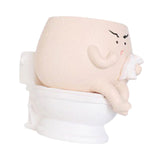 Maxbell Cute Face Head Flower Pot Resin Bathroom Gift for Outdoor Plants Yard Office