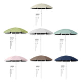Maxbell Small Patio Umbrella 5.6ft Heavy Duty Portable Market Umbrella for Park Lawn beige