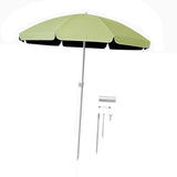 Maxbell Small Patio Umbrella 5.6ft Heavy Duty Portable Market Umbrella for Park Lawn green