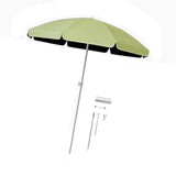 Maxbell Small Patio Umbrella 5.6ft Heavy Duty Portable Market Umbrella for Park Lawn green