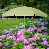 Maxbell Small Patio Umbrella 5.6ft Heavy Duty Portable Market Umbrella for Park Lawn green