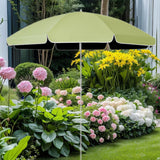Maxbell Small Patio Umbrella 5.6ft Heavy Duty Portable Market Umbrella for Park Lawn green