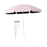 Maxbell Small Patio Umbrella 5.6ft Heavy Duty Portable Market Umbrella for Park Lawn pink