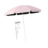 Maxbell Small Patio Umbrella 5.6ft Heavy Duty Portable Market Umbrella for Park Lawn pink
