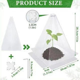 Maxbell Garden Cloches for Plants Mini Greenhouse Windproof Reusable Plant Protector 40 Pieces