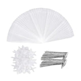 Maxbell Garden Cloches for Plants Mini Greenhouse Windproof Reusable Plant Protector 40 Pieces