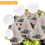 Maxbell Garden Cloches for Plants Mini Greenhouse Windproof Reusable Plant Protector 40 Pieces