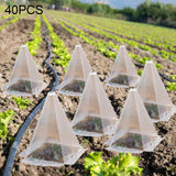 Maxbell Garden Cloches for Plants Mini Greenhouse Windproof Reusable Plant Protector 40 Pieces