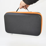 Maxbell Electric Drill Storage Bag Hard Case Lightweight Tool Bag for Saw Hand Tools Black Orange