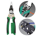 Maxbell Cable Stripper Hand Tool Wire Cutter Crimper for Iron Wires Bending Clamping