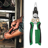 Maxbell Cable Stripper Hand Tool Wire Cutter Crimper for Iron Wires Bending Clamping