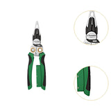 Maxbell Cable Stripper Hand Tool Wire Cutter Crimper for Iron Wires Bending Clamping