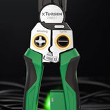 Maxbell Cable Stripper Hand Tool Wire Cutter Crimper for Iron Wires Bending Clamping