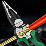 Maxbell Cable Stripper Hand Tool Wire Cutter Crimper for Iron Wires Bending Clamping