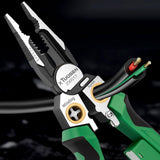 Maxbell Cable Stripper Hand Tool Wire Cutter Crimper for Iron Wires Bending Clamping