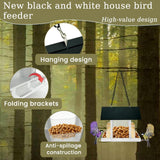 Maxbell Outside Hanging Bird Feeder Equipment Feeding Station for Park Backyard Lawn