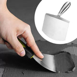 Maxbell Stainless Steel Putty Knife Anti Rust for Drywall Finishing Plaster Scraping S Arc