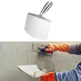 Maxbell Stainless Steel Putty Knife Anti Rust for Drywall Finishing Plaster Scraping S Arc