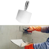 Maxbell Stainless Steel Putty Knife Anti Rust for Drywall Finishing Plaster Scraping L Straight