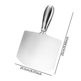 Maxbell Stainless Steel Putty Knife Anti Rust for Drywall Finishing Plaster Scraping L Straight