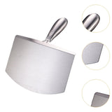 Maxbell Stainless Steel Putty Knife Anti Rust for Drywall Finishing Plaster Scraping L Arc