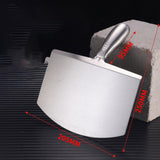 Maxbell Stainless Steel Putty Knife Anti Rust for Drywall Finishing Plaster Scraping L Arc