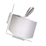 Maxbell Stainless Steel Putty Knife Anti Rust for Drywall Finishing Plaster Scraping L Arc