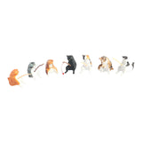 Maxbell 7Pcs Fishing Cat Statues Cute Mini Cat Figurines for Restaurant Home Bedroom