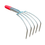 Maxbell Hand Rake Small Loosening Soil Cultivator Soil Tiller for Seaside Patio Lawn 5 tooth