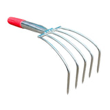 Maxbell Hand Rake Small Loosening Soil Cultivator Soil Tiller for Seaside Patio Lawn 5 tooth
