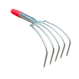Maxbell Hand Rake Small Loosening Soil Cultivator Soil Tiller for Seaside Patio Lawn 5 tooth