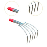 Maxbell Hand Rake Small Loosening Soil Cultivator Soil Tiller for Seaside Patio Lawn 5 tooth