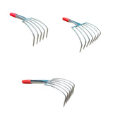 Maxbell Hand Rake Small Loosening Soil Cultivator Soil Tiller for Seaside Patio Lawn 5 tooth