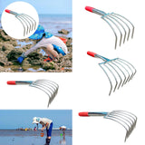 Maxbell Hand Rake Small Loosening Soil Cultivator Soil Tiller for Seaside Patio Lawn 5 tooth