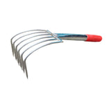 Maxbell Hand Rake Small Loosening Soil Cultivator Soil Tiller for Seaside Patio Lawn 6 tooth