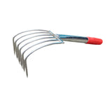 Maxbell Hand Rake Small Loosening Soil Cultivator Soil Tiller for Seaside Patio Lawn 6 tooth